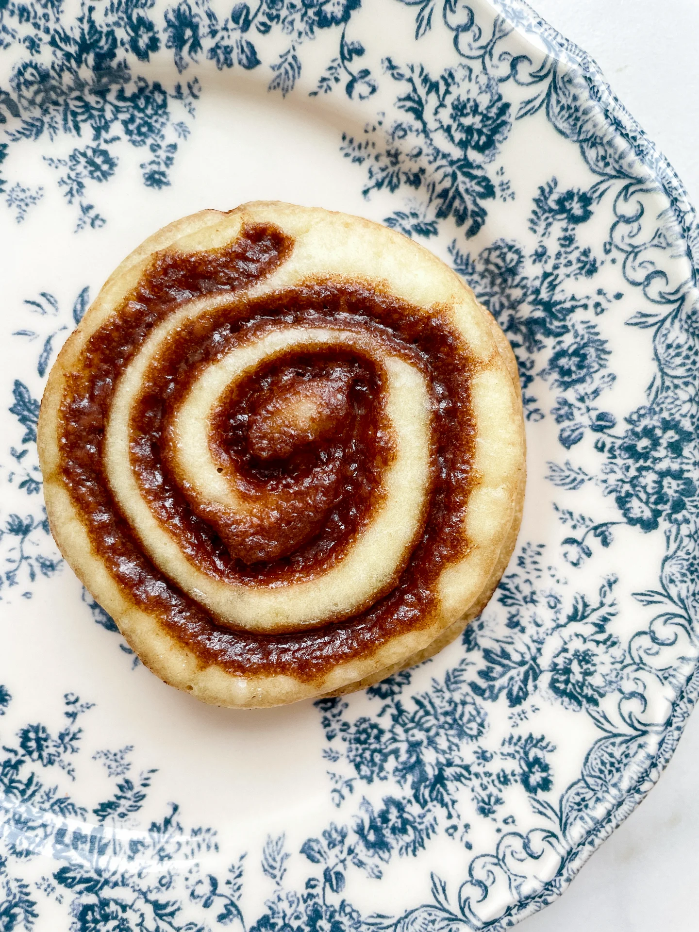 Cinnamon Swirl Pancakes with Cream Cheese Frosting