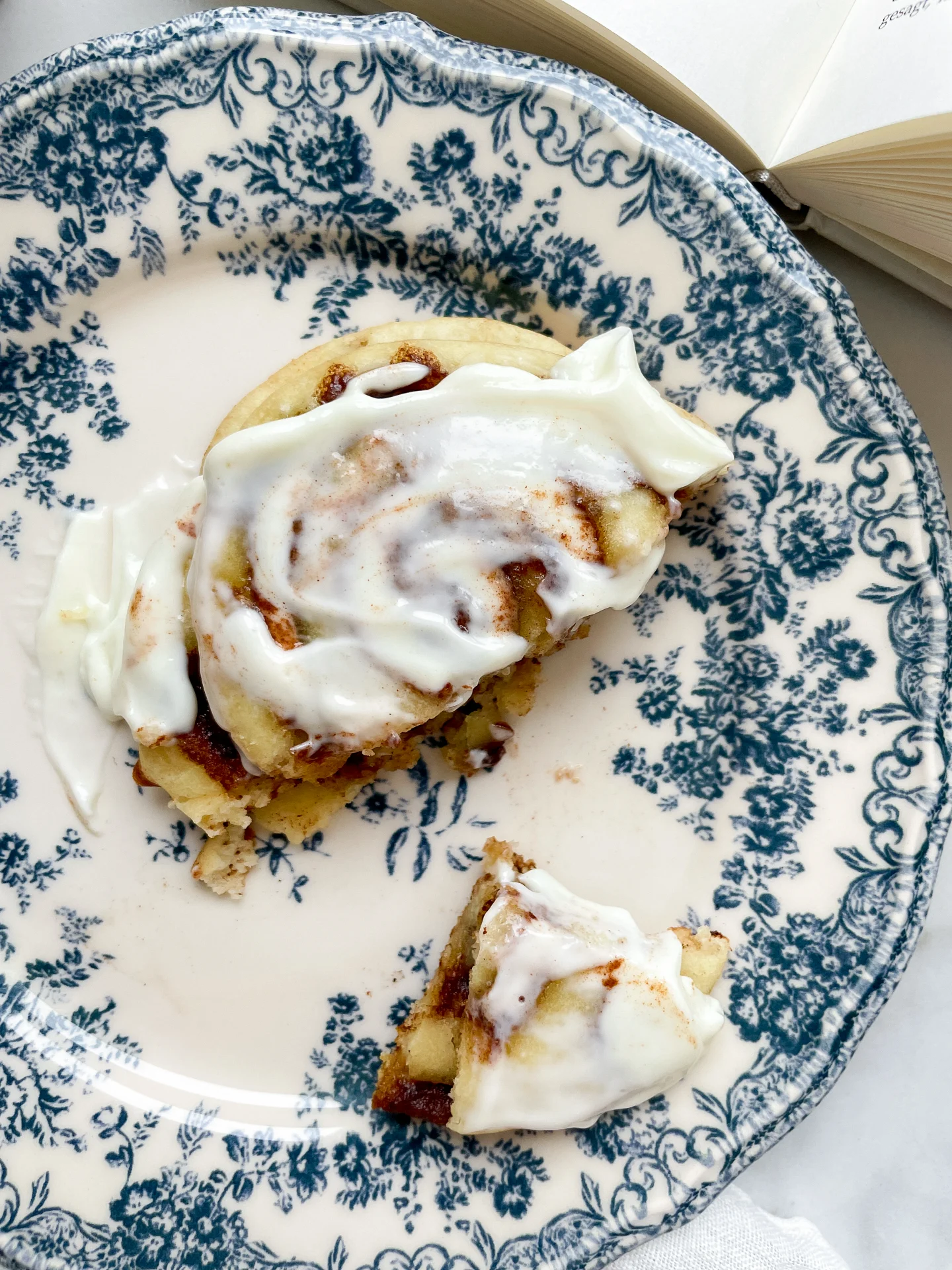 Cinnamon Swirl Pancakes with Cream Cheese Frosting