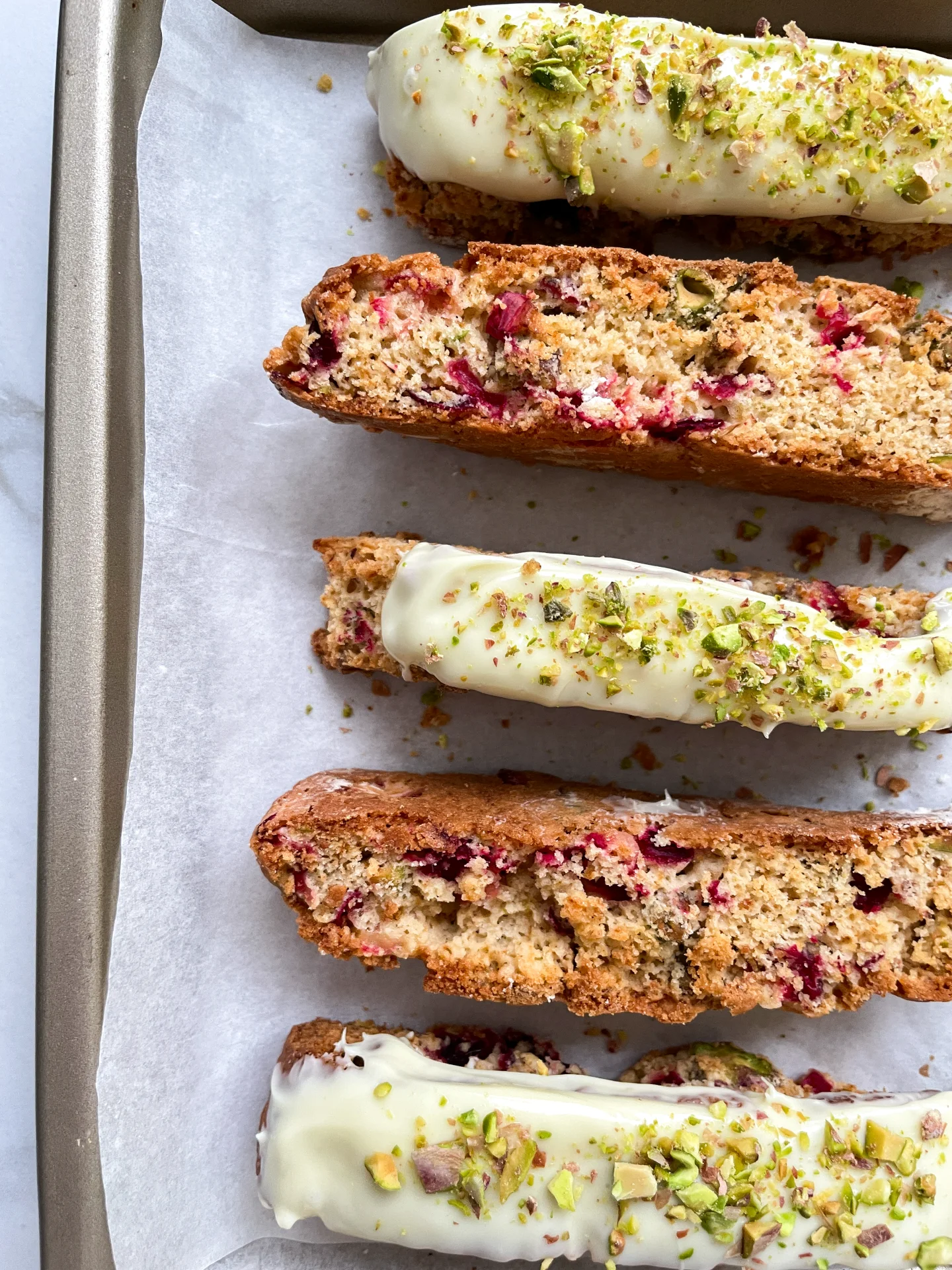 Cranberry Pistachio Biscotti