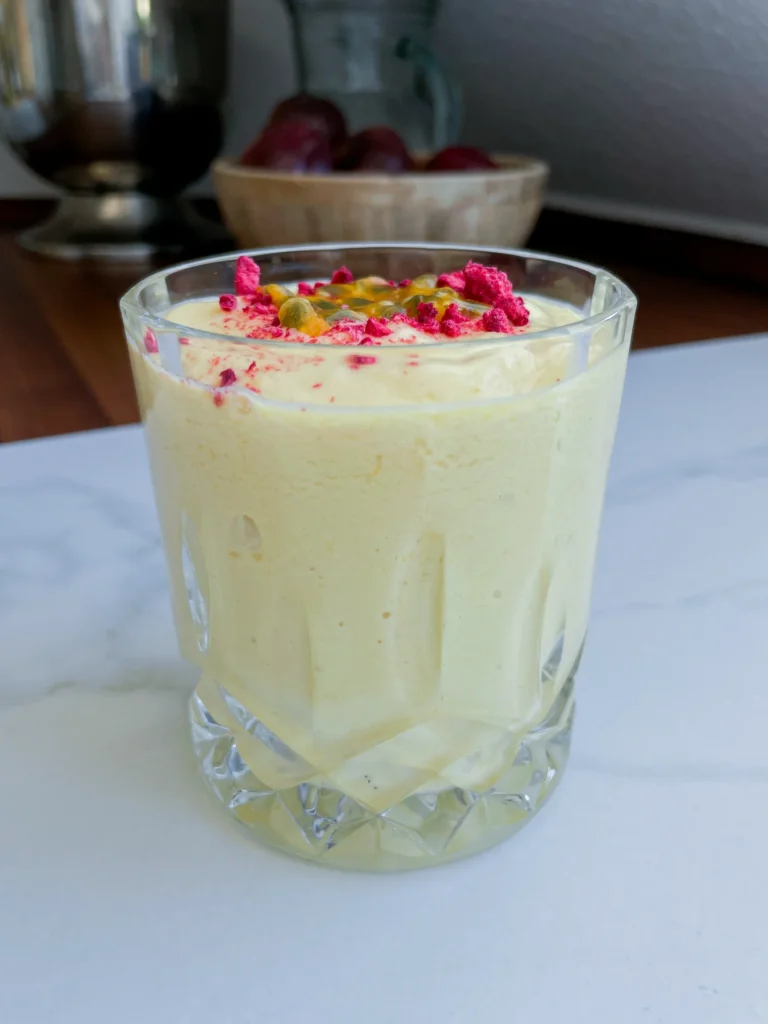 Passionfruit Mango Coconut Lassi