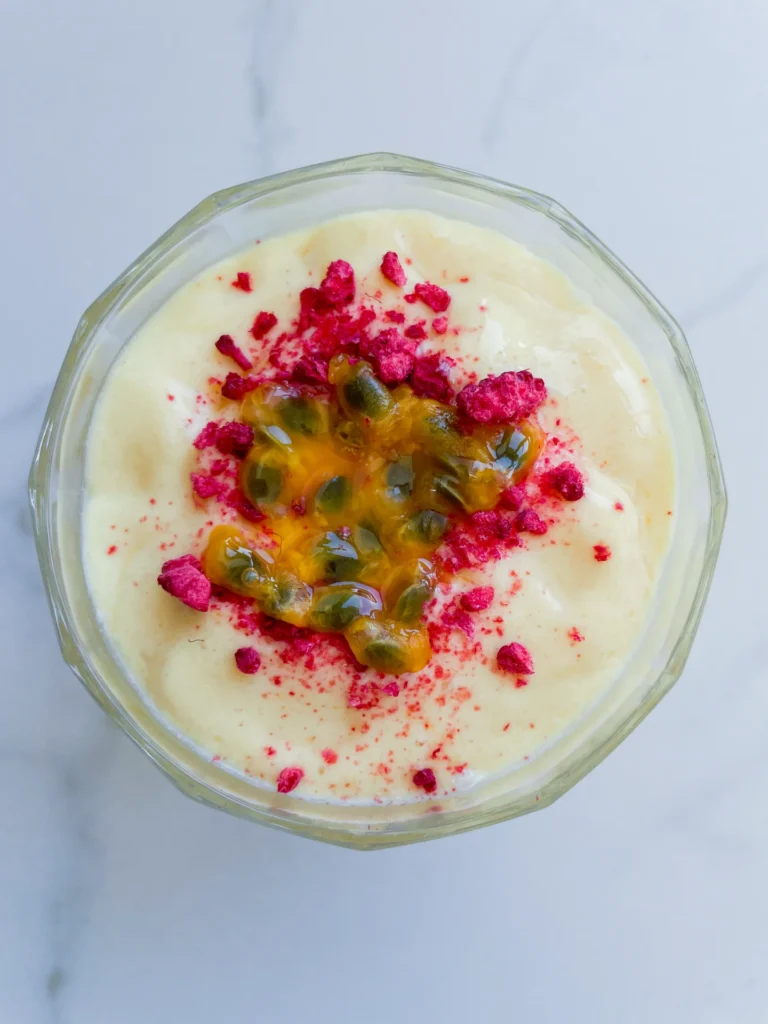 Passionfruit Mango Coconut Lassi