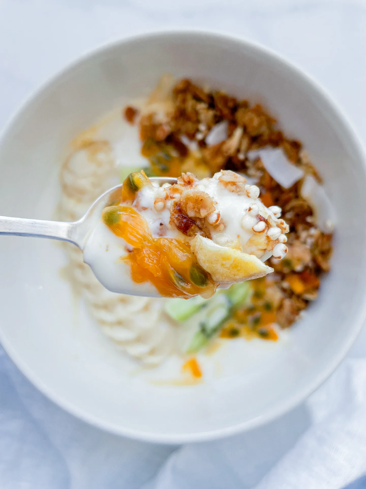 Vanilla Yogurt Bowl & Tropical Granola