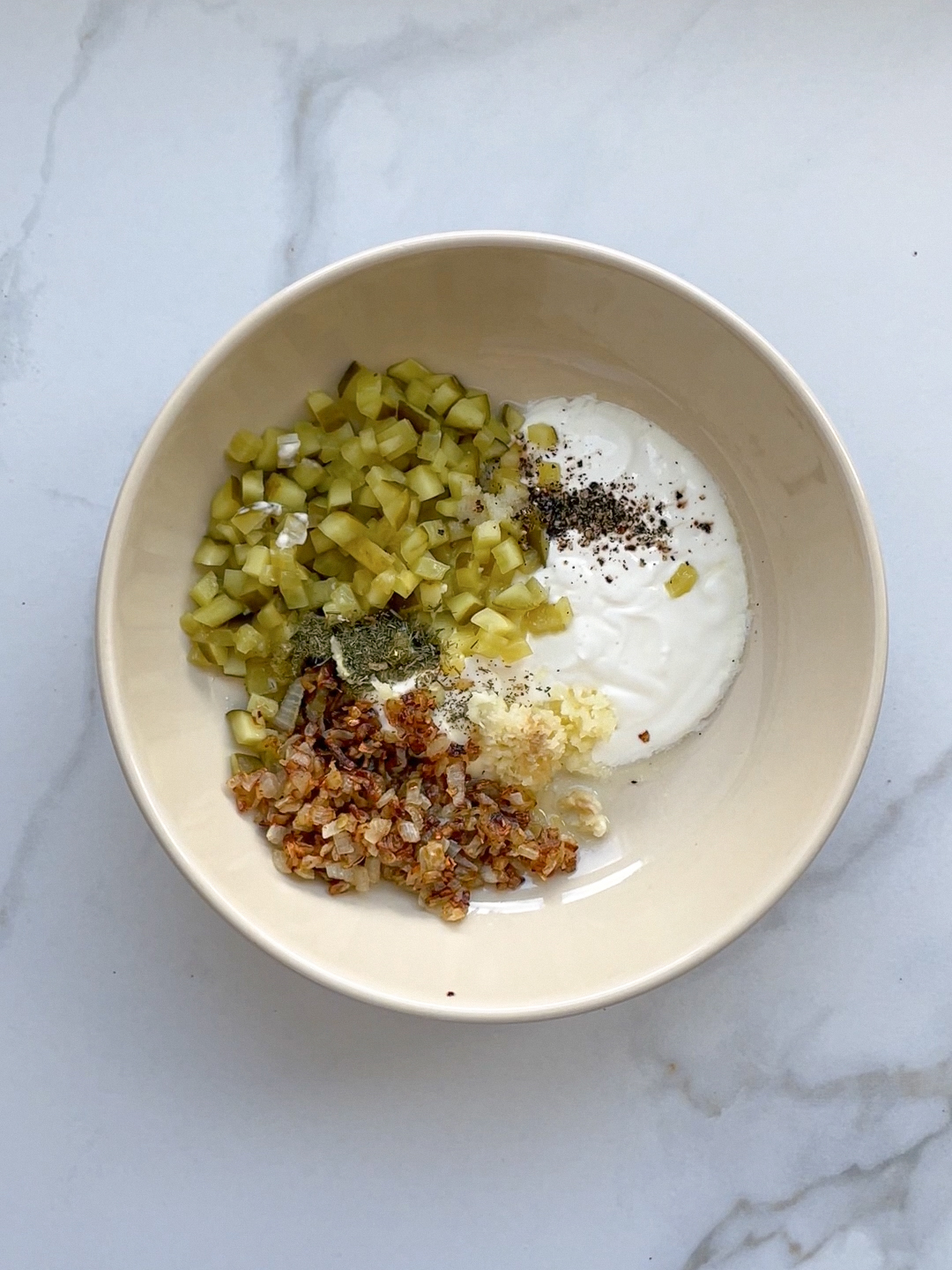 Bacon, Pickles & Onion Dip