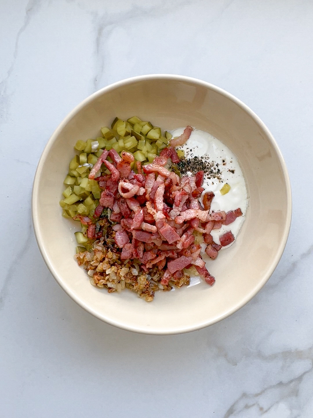 Bacon, Pickles & Onion Dip