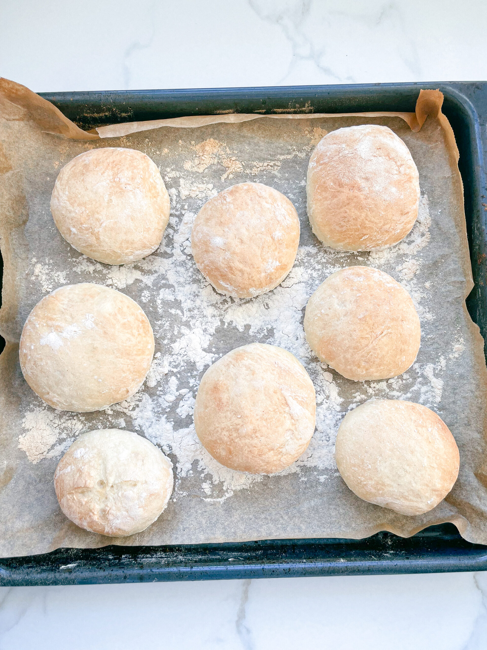Easy Ciabatta Buns