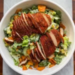 Crunchy Tortilla Blackened Chicken Bowl with Ranch Dressing