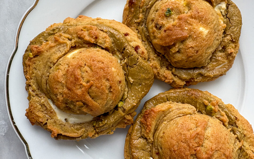 Pistachio White Chocolate Cookies