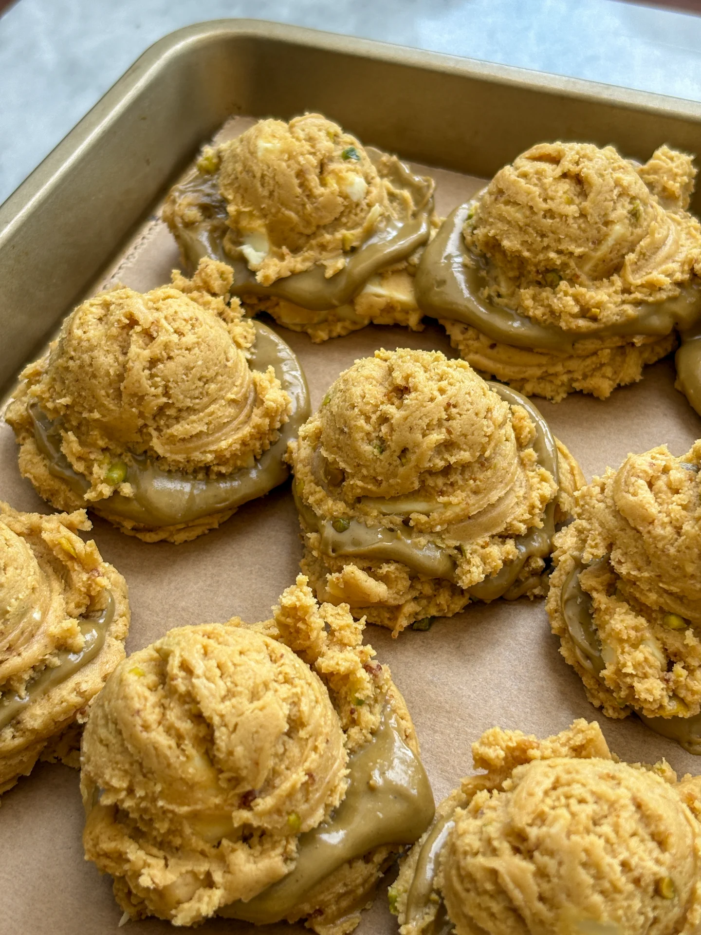 Pistachio White Chocolate Cookies