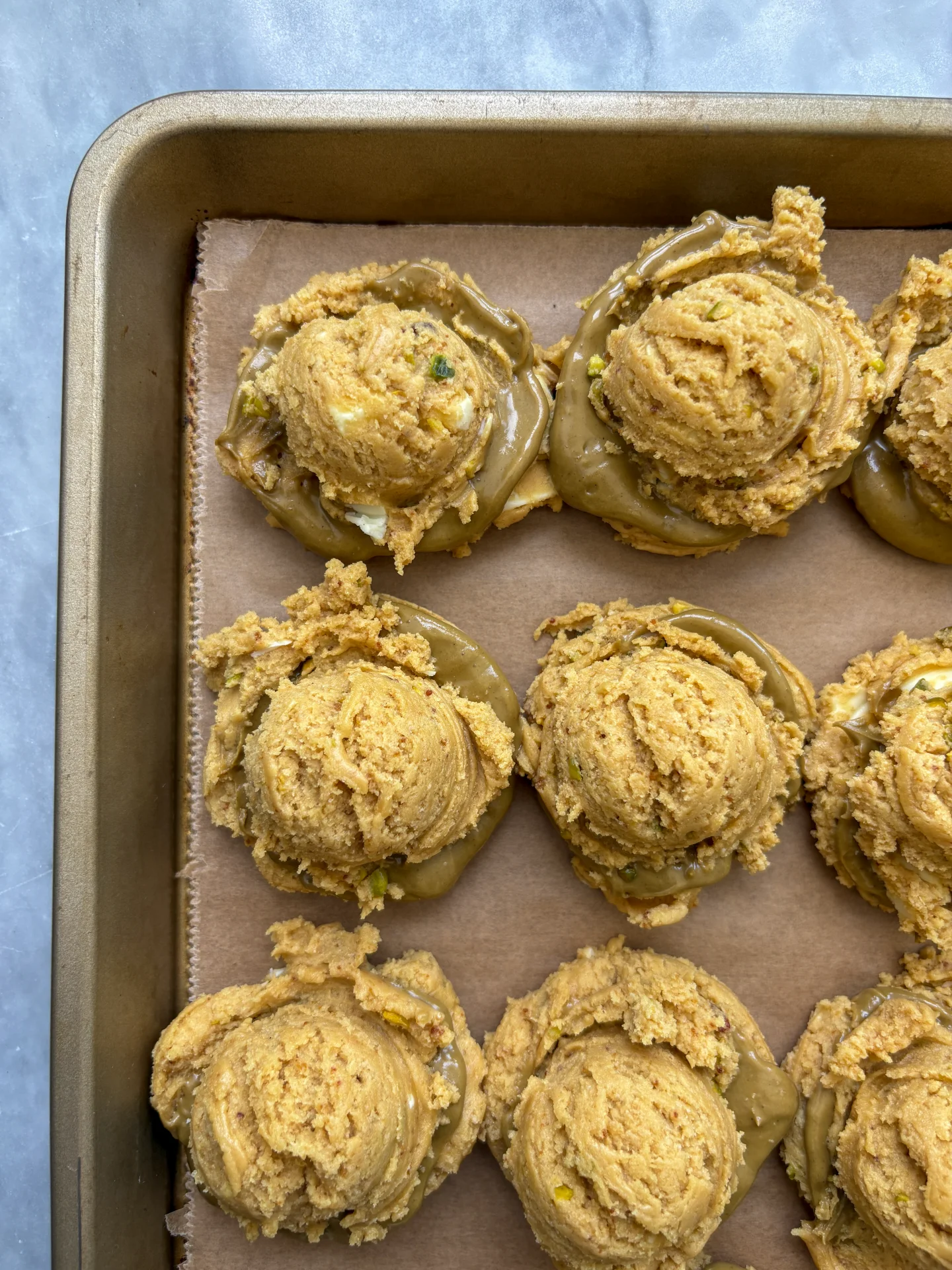 Pistachio White Chocolate Cookies