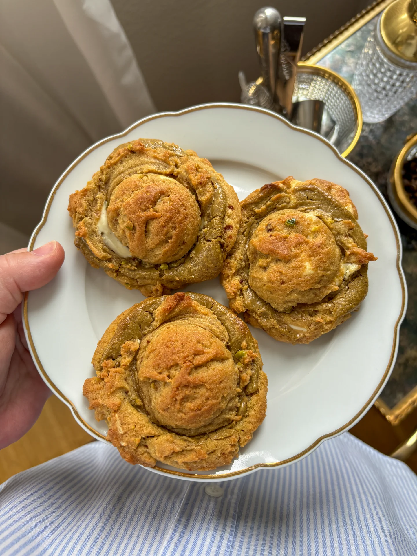 Pistachio White Chocolate Cookies