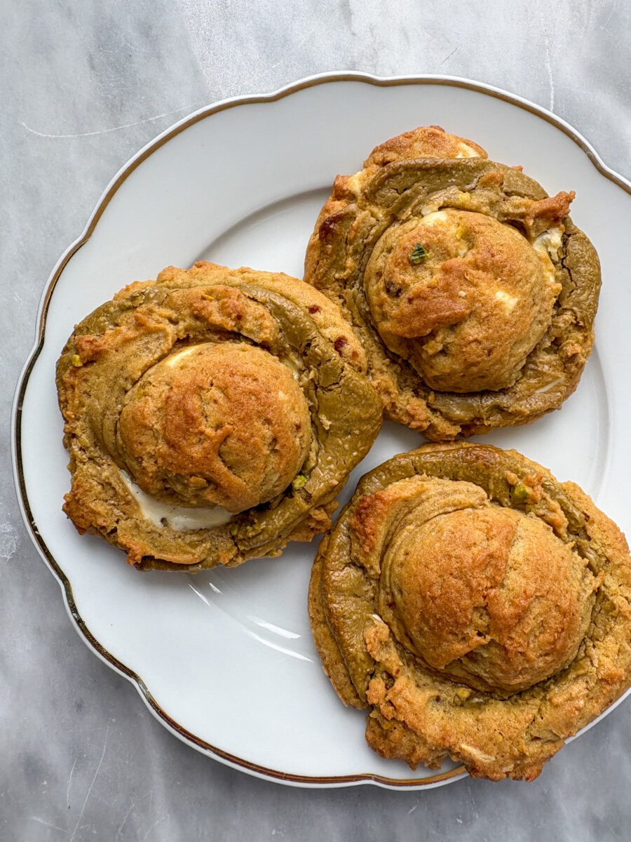 Pistachio White Chocolate Cookies