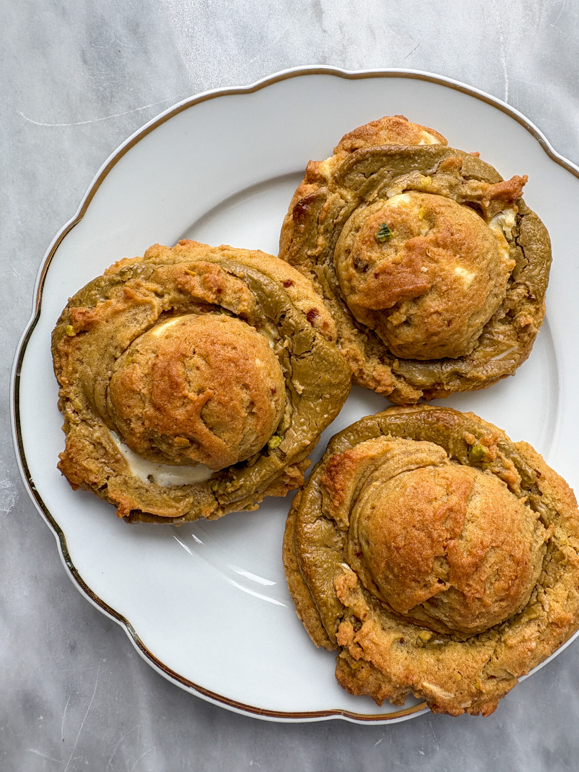 Pistachio White Chocolate Cookies