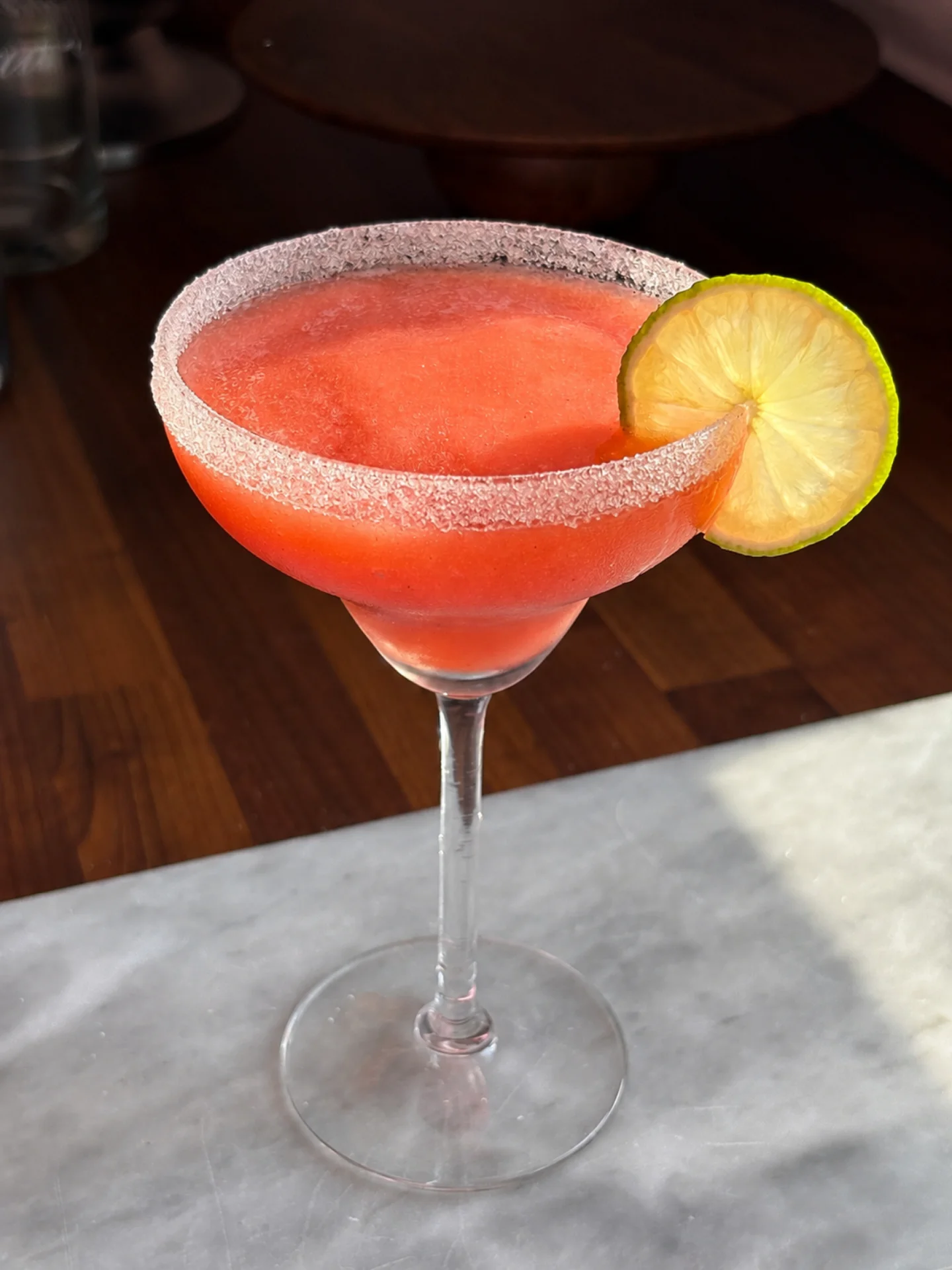 Frozen Peach Strawberry Margarita