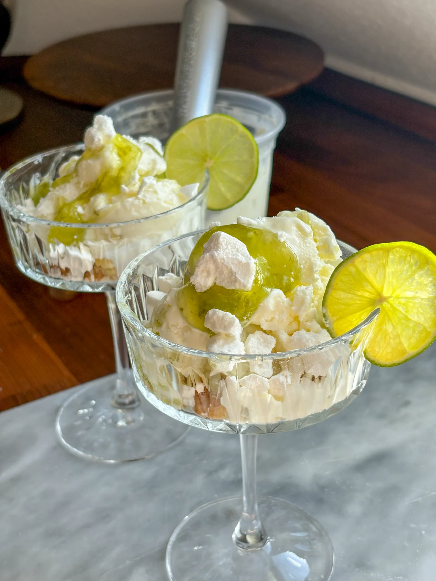 Yogurt Lime Ice Cream Trifle